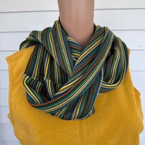 Coldwater Creek Multi Stripe Scarf Infinity Wrap